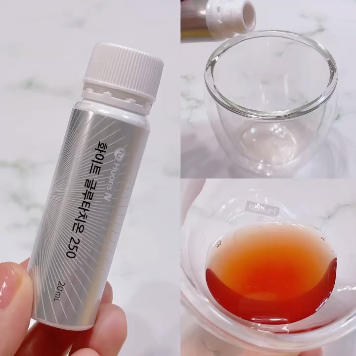 ホワイトグルタチオン250/HUONSN/美容ドリンクを使ったクチコミ（3枚目）