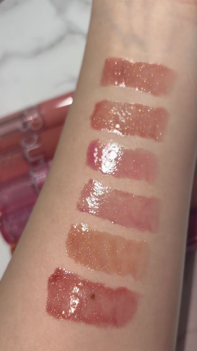 グラスティングカラーグロス/rom&nd/リップグロスを使ったクチコミ（3枚目）