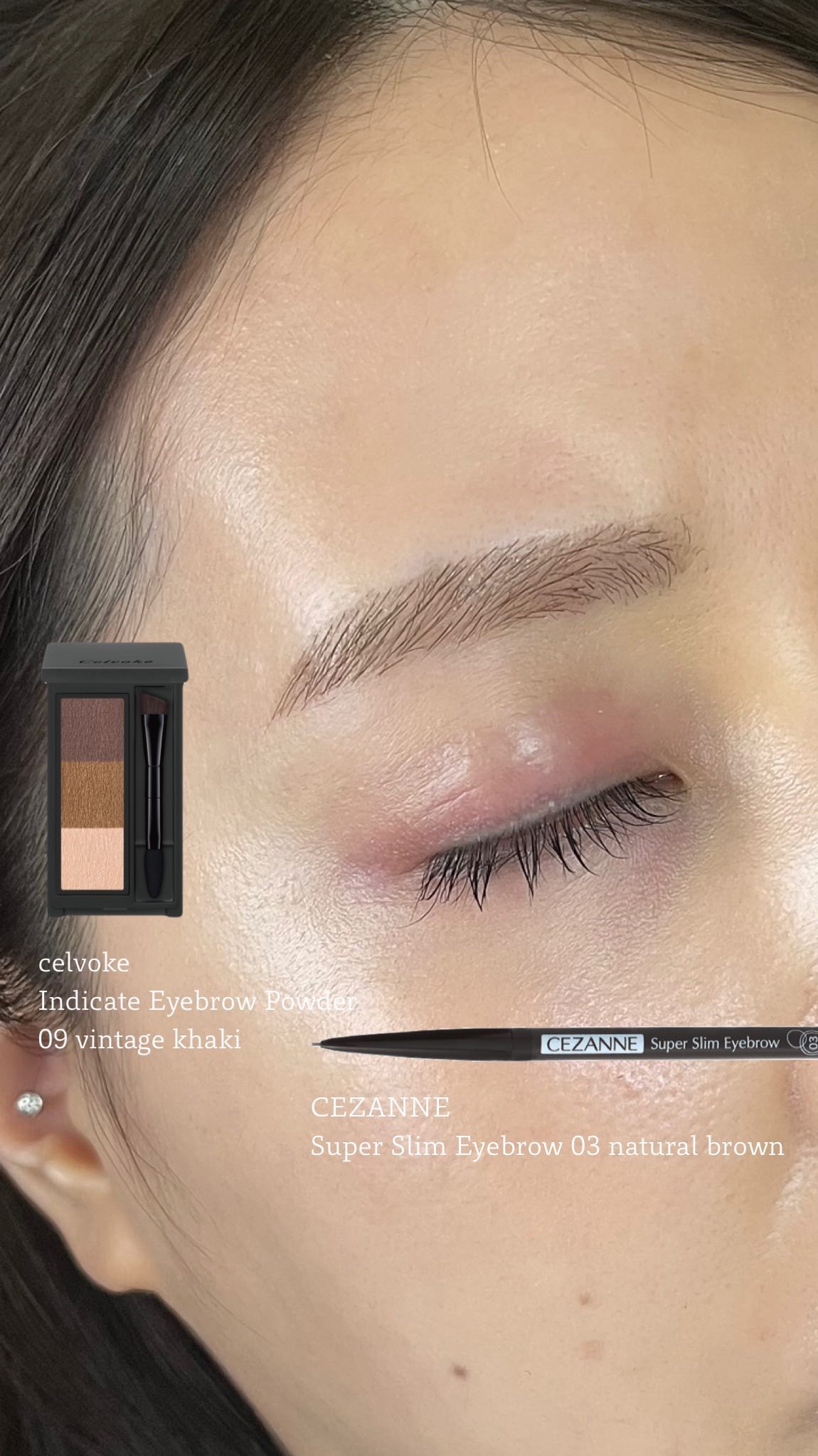 セルヴォーク インディケイトアイブロウパウダー/Celvoke/パウダーアイブロウの人気ショート動画