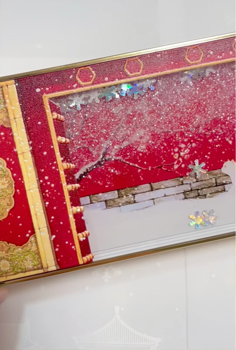 故宮の雪デザインアイシャドウパレット/和玺/アイシャドウパレットの動画クチコミ1つ目