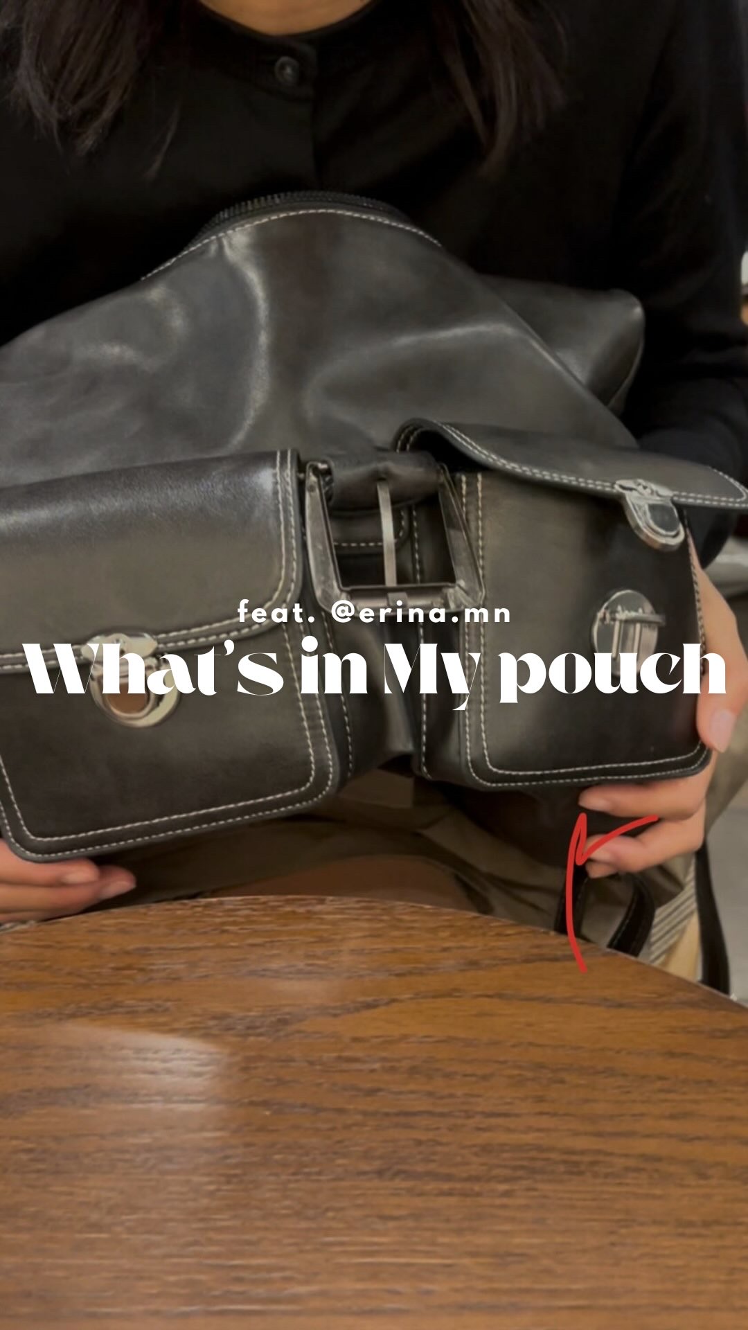 @erina_mn ちゃんのポーチ(?)の中身！❤️
ポーチの中身のつもりがカバンの中身だし、9割以上リップだし、鼻になんか突っ込むし、オモロすぎ楽しすぎ笑いすぎ🤭

ありがとねー☺️🫶✨
撮ってても動画編集してても超楽しかったから、「