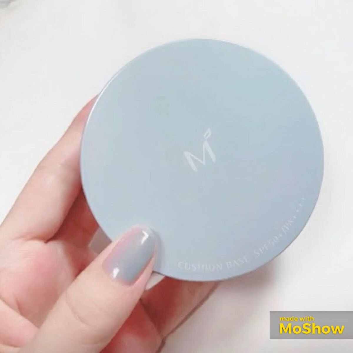 M クッションベース（ブルー）/MISSHA/化粧下地を使ったクチコミ（1枚目）