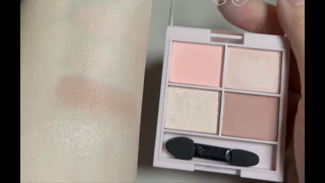 &. WithCharm 涙袋パレット/DAISO/アイシャドウパレットを使ったクチコミ（3枚目）