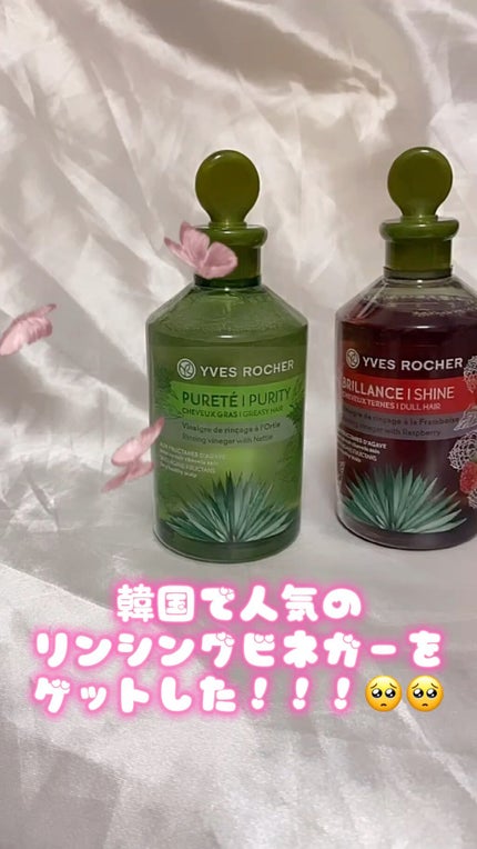 リンシングビネガー シルキーシャイン さらキララズベリー/イヴ・ロシェ/洗い流すヘアトリートメントの人気ショート動画