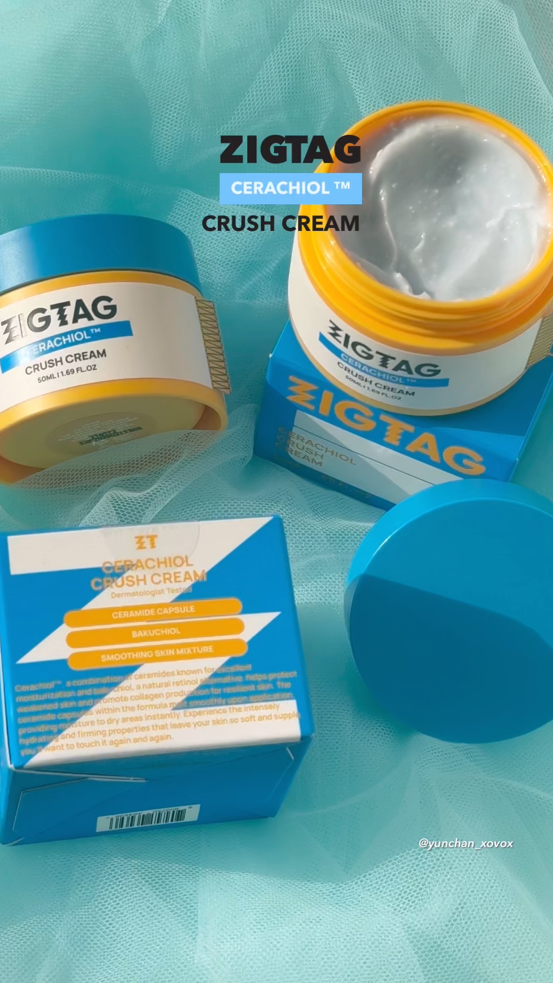 セラチオール クラッシュ クリーム/ZIGTAG/フェイスクリームの動画クチコミ1つ目