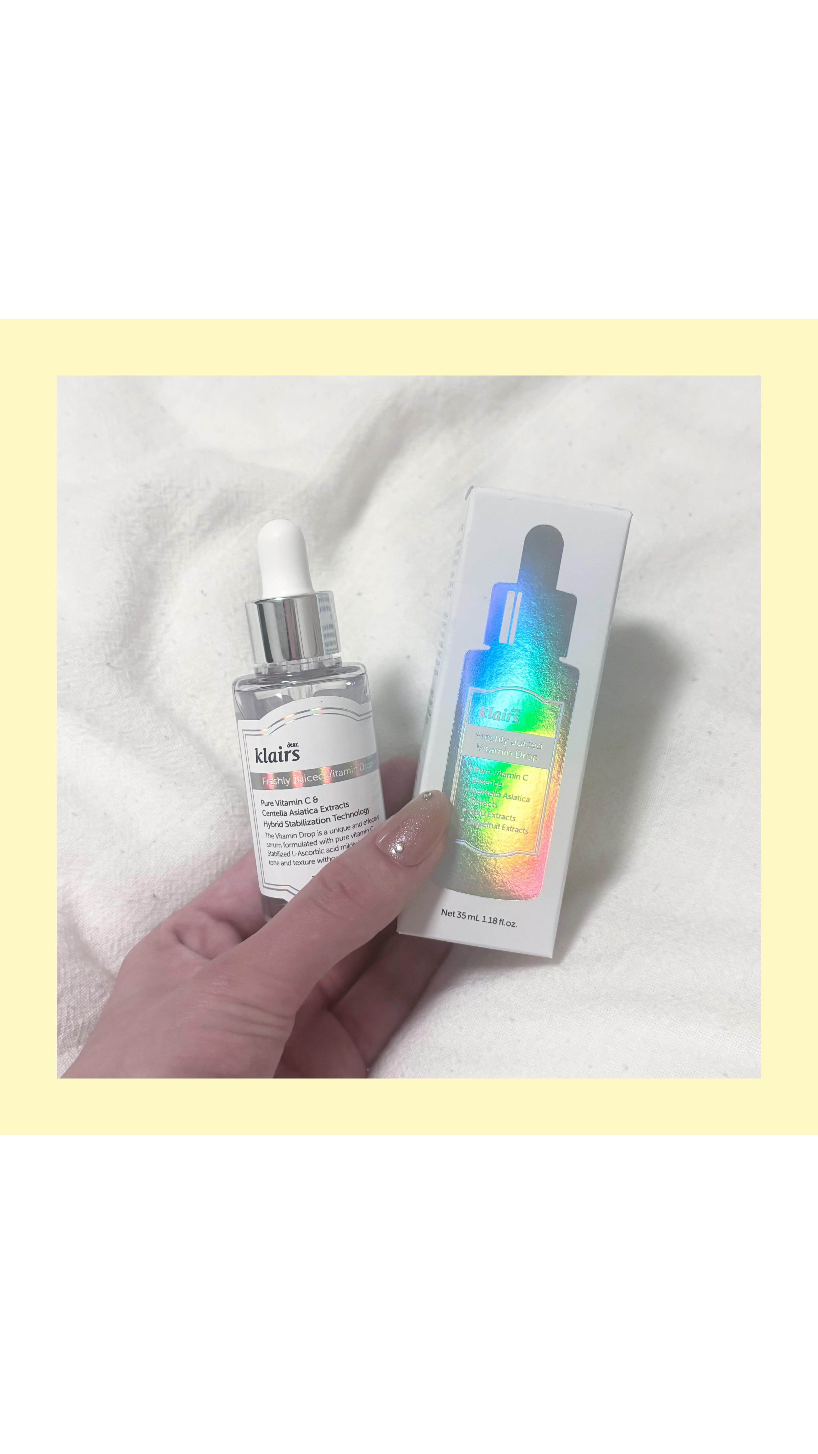 フレッシュリージュースドビタミンドロップ(35ml)/Klairs/美容液を使ったクチコミ（1枚目）