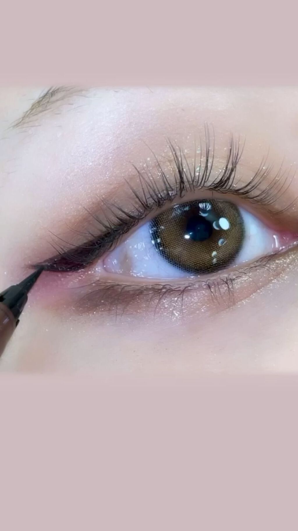 極細 アイライナーR/CEZANNE/リキッドアイライナーを使ったクチコミ（1枚目）