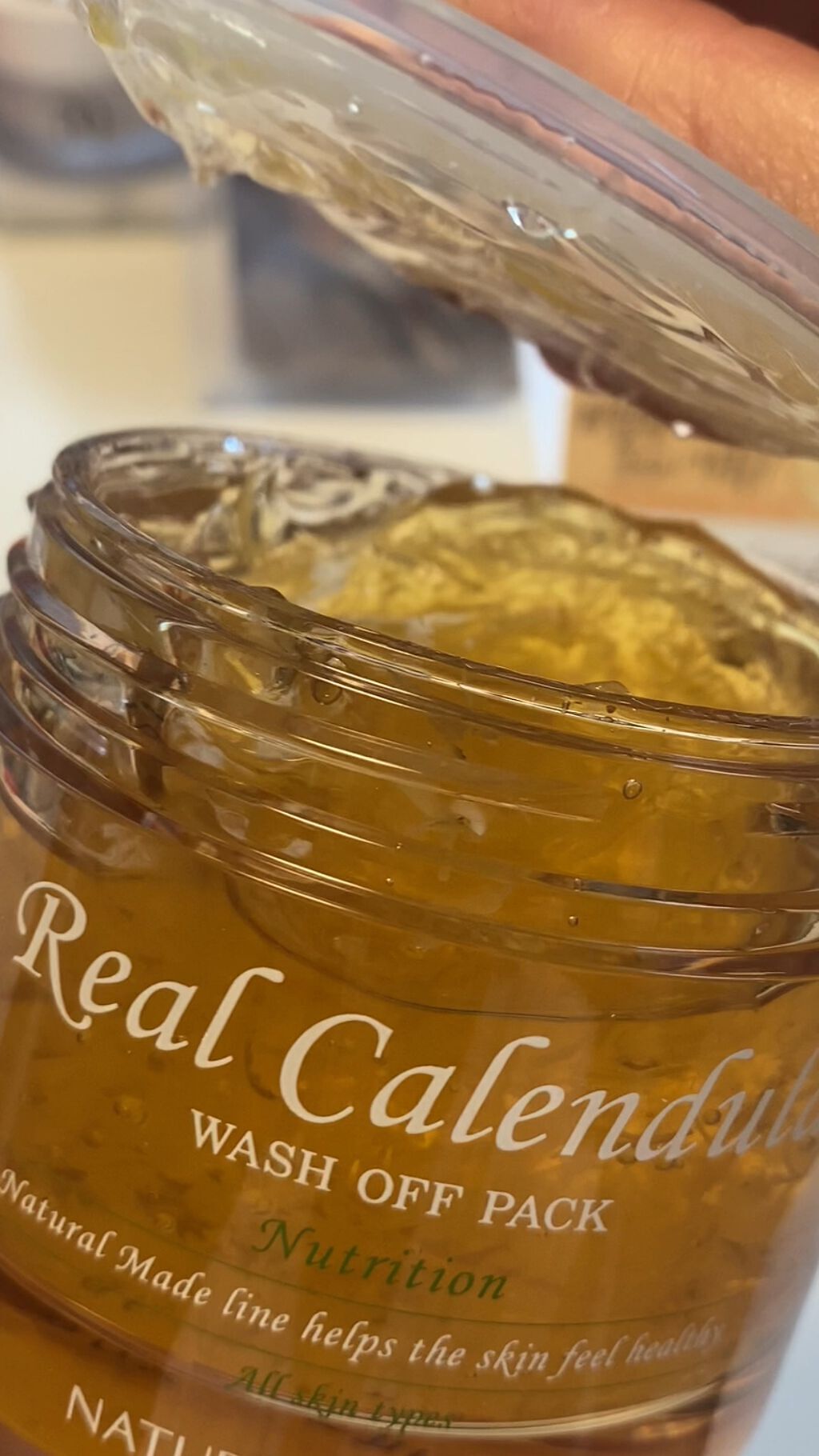 リアル カレンデュラ ウォッシュ オフ パック/ネイチャーリパブリック/洗い流すパック・マスクを使ったクチコミ（1枚目）