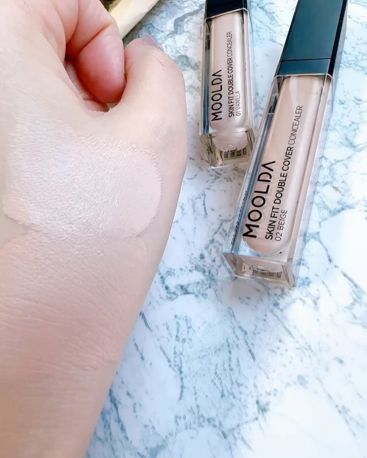 スキンフィットダブルカバーコンシーラー /MOOLDA/リキッドコンシーラーの動画クチコミ1つ目