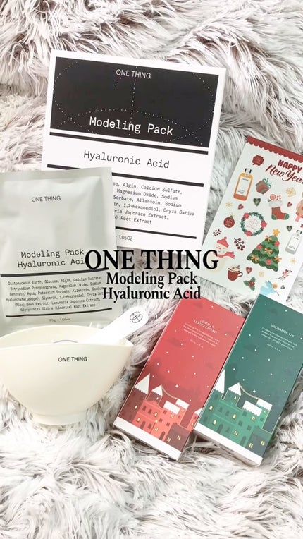 モデリングパック ヒアルロン酸 /ONE THING/洗い流すパック・マスクの人気ショート動画