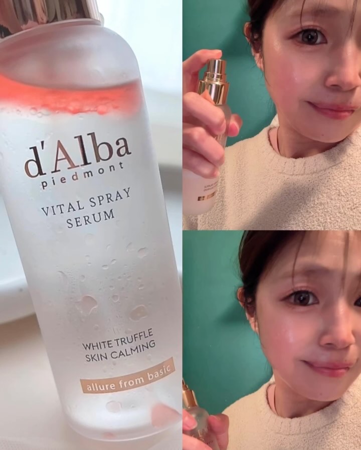 ダルバ ホワイトトリュフファーストスプレーセラム/ダルバ/ミスト状化粧水を使ったクチコミ（3枚目）