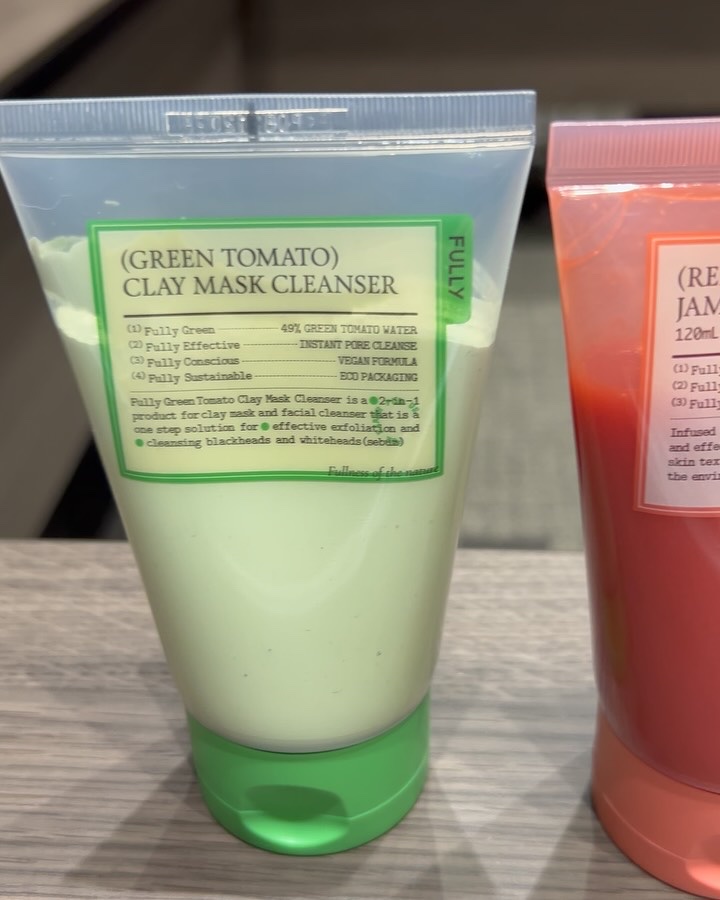 グリーントマトクレイマスククレンザー/FULLY/洗い流すパック・マスクを使ったクチコミ（2枚目）