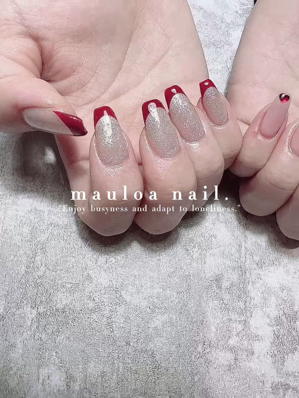 #ネイル,#冬ネイル,#アートネイル,#海ネイル,#ミラーアートネイル,#ニュアンスネイル,#くすみカラーネイル,#サマーネイル,#ジュエリーネイル,#ミラーネイル,#牛柄ネイル,#スタッズネイル,#バレンタインネイル,#天王寺ネイル,#シンプルネイル,#ハートネイル,#手書きネイルのネイルデザイン