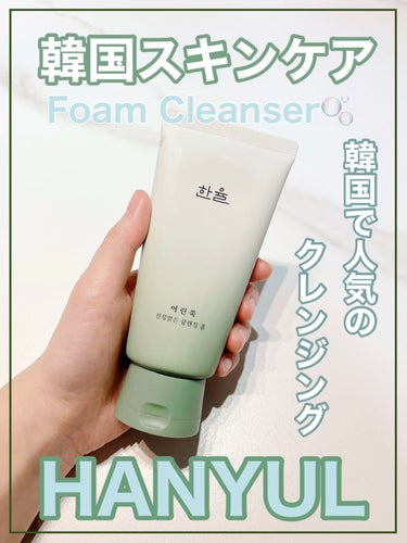 【韓国スキンケア/HANYUL】
すっきり優しく洗顔🌱🫧

🌿HANYULのヨモギクレンジングフォーム🌿

▶︎使用感
🌱ヨモギ、グリーンの香りで癒やされる
🌱疲れたお肌を優しくクレンジング🫧 
🌱クリ