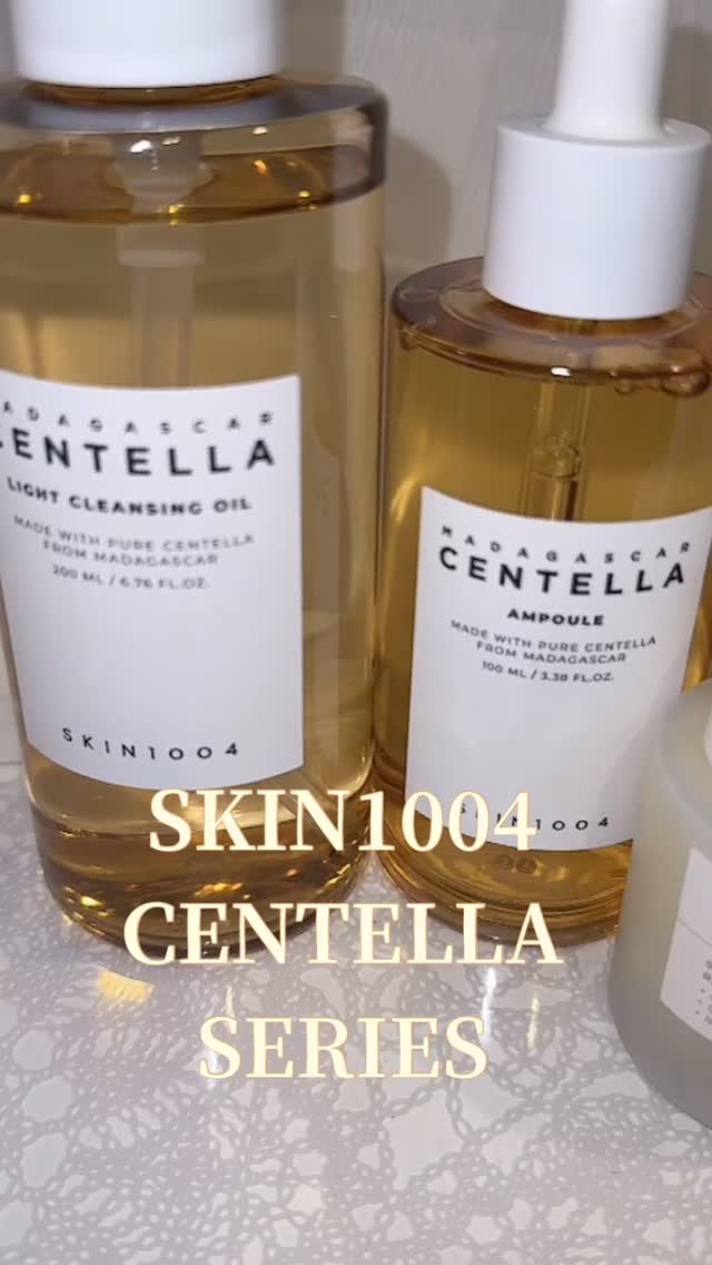 SKIN1004のセンテラシリーズ使ってみたよ👼

🔸センテラ ライト クレンジングオイル🔸
ツボクサエキス配合のクレンジングオイル
サラッとしたテクスチャーでメイクとのなじみがはやい！
しかもポイントメイクも落ちる！
洗い上がりもし