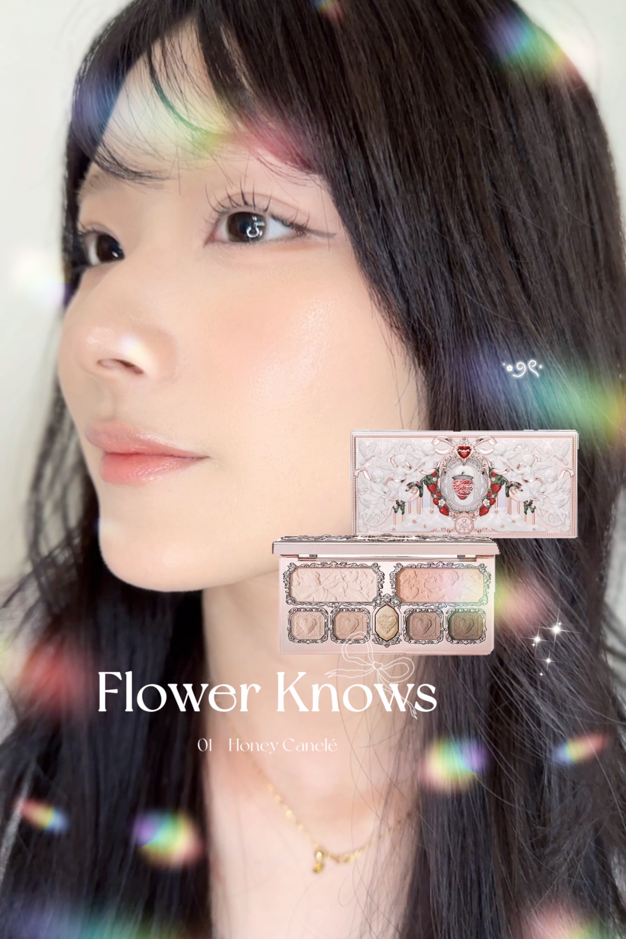 ストロベリーキューピッドコレクション メイクアップパレット/FlowerKnows/アイシャドウパレットの動画クチコミ3つ目
