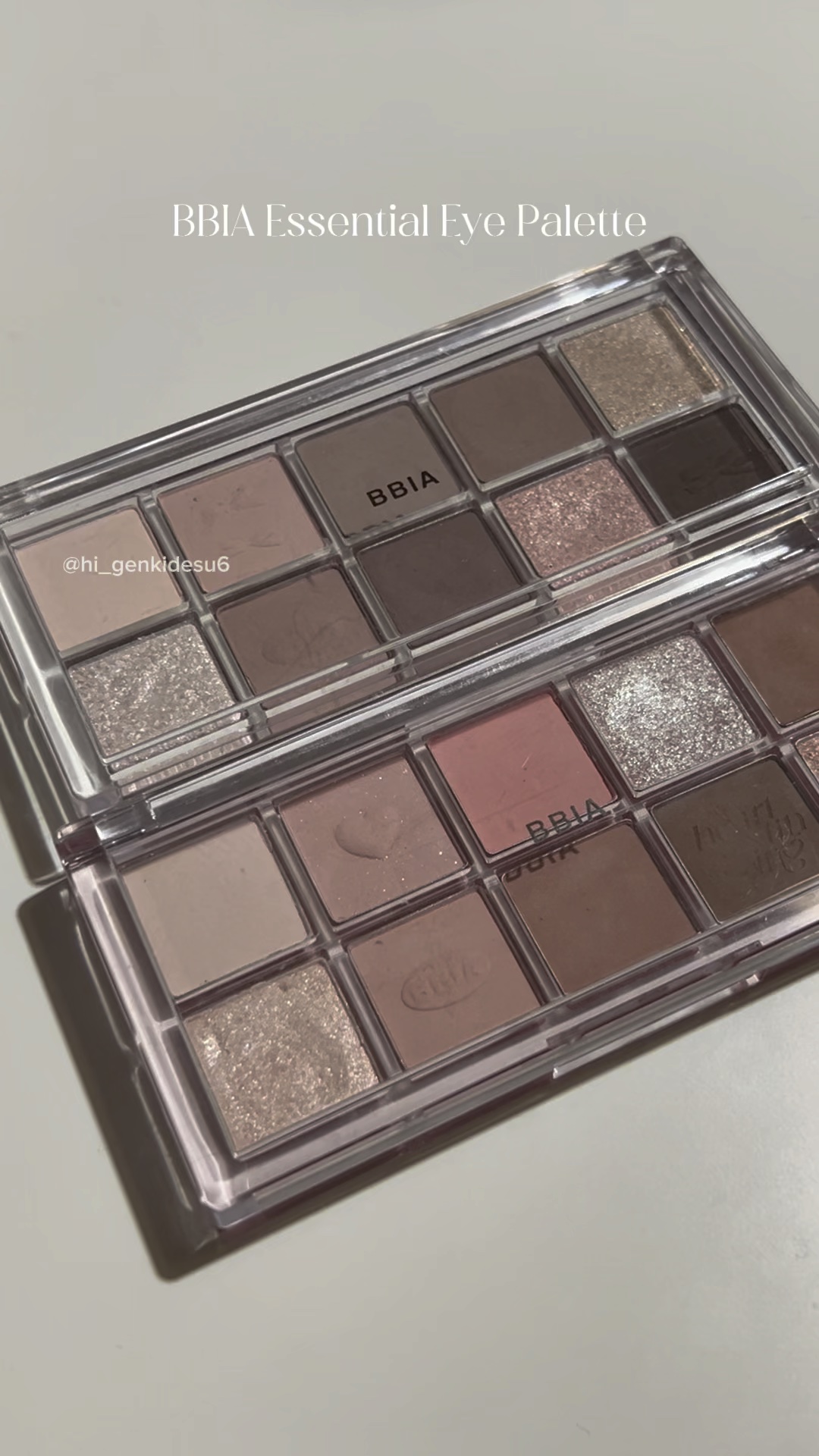 エッセンシャルアイパレット/BBIA/マルチパレットの動画クチコミ2つ目