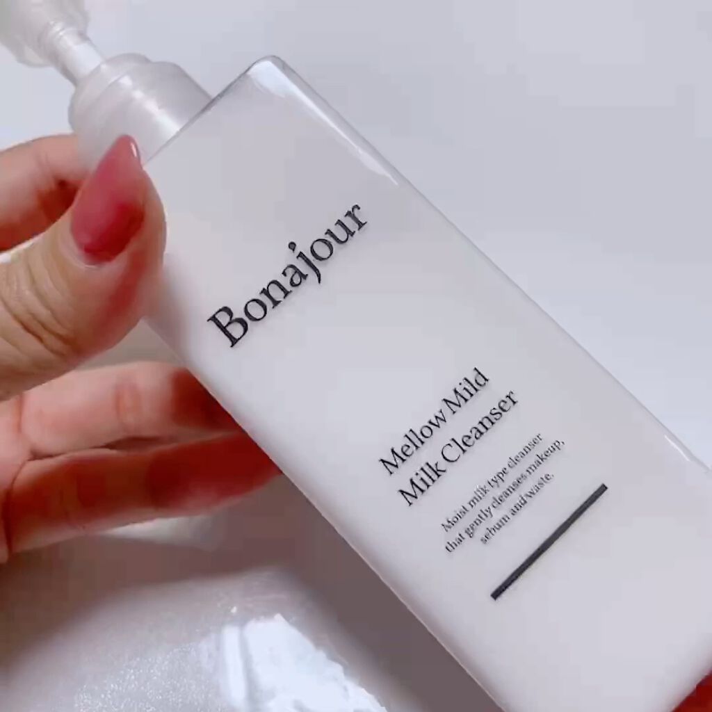 メロウマイルドミルククレンザー/Bonajour/ミルククレンジングを使ったクチコミ（2枚目）