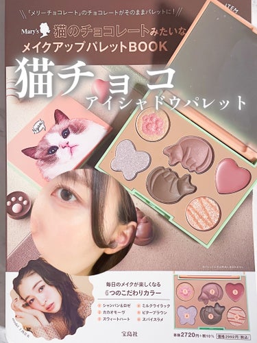 Mary’s 猫のチョコレートみたいなメイクアップパレットBOOK/宝島社/パウダーアイシャドウを使ったクチコミ（1枚目）