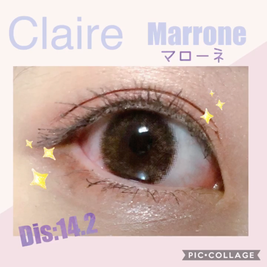 クレアバイマックスカラー/Claire/カラーコンタクトレンズを使ったクチコミ（1枚目）