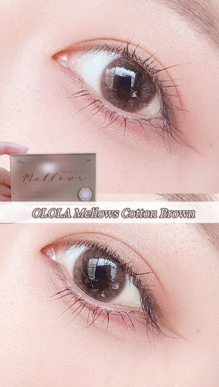 メローズ(Mellows)/OLOLA/カラーコンタクトレンズを使ったクチコミ(1枚目)