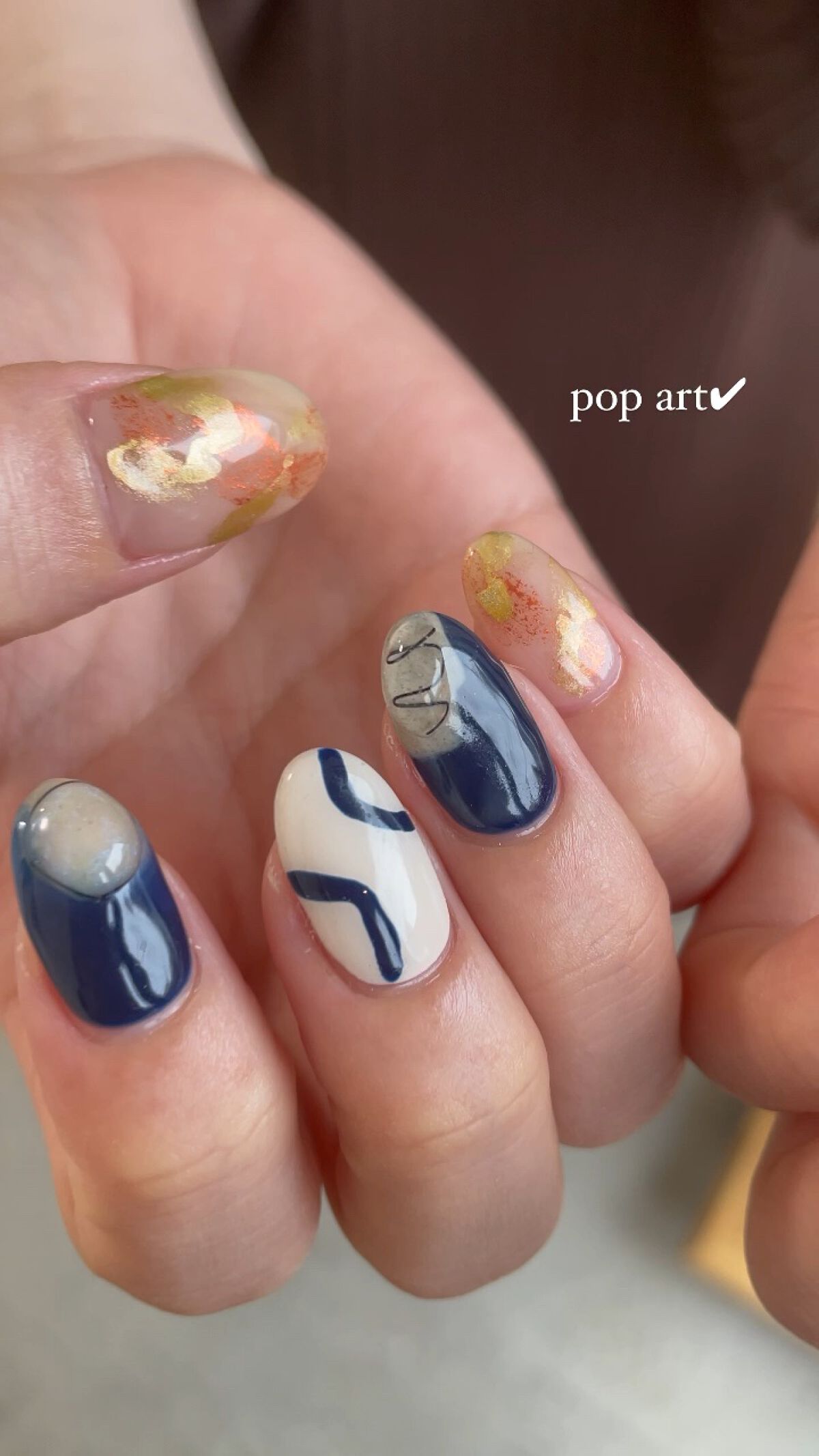 #ジェルネイル,#セルフネイル,#手描きネイル,#ワイヤーネイル,#冬ネイルのネイルデザイン