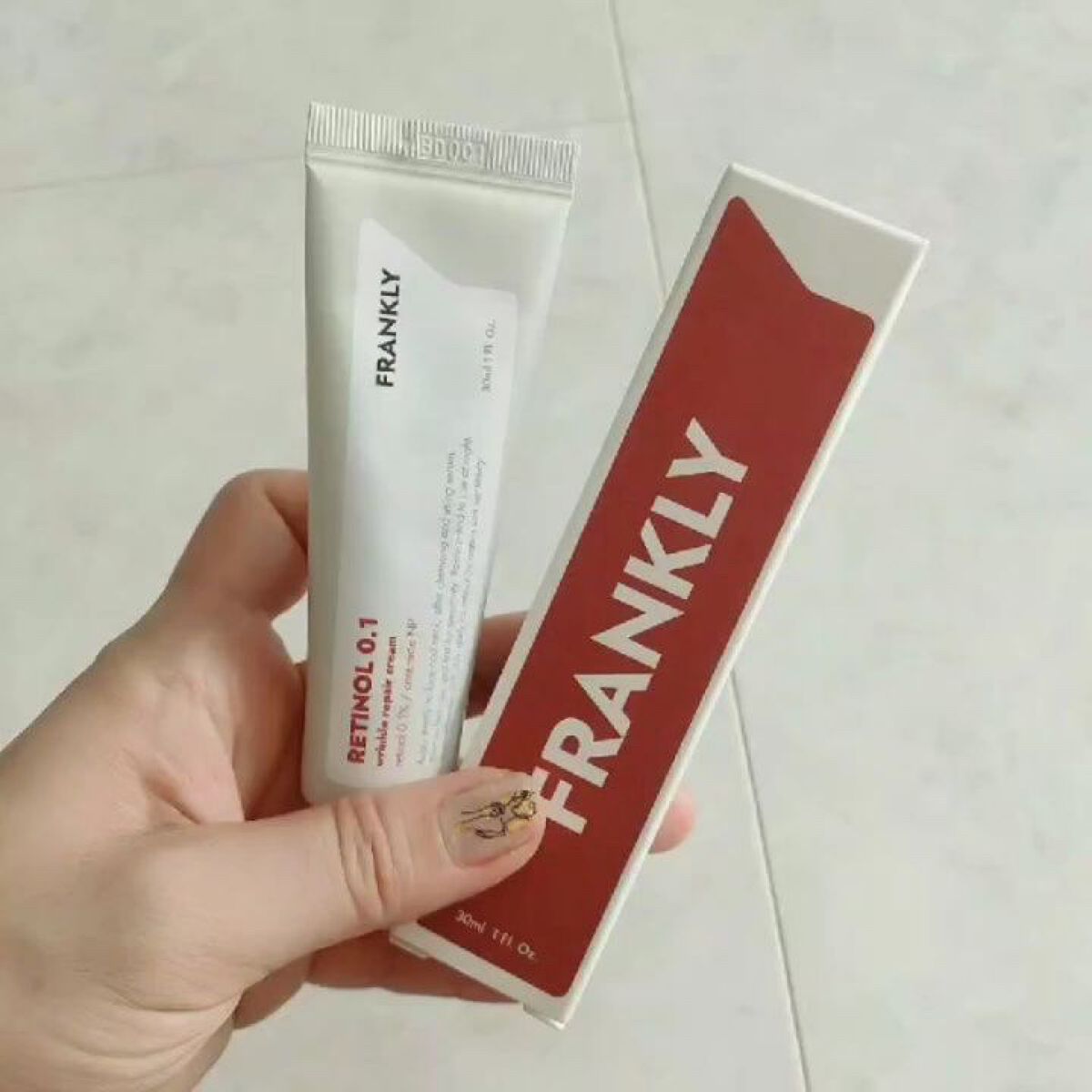 レチノール0.1％クリーム/Frankly/フェイスクリームを使ったクチコミ（2枚目）