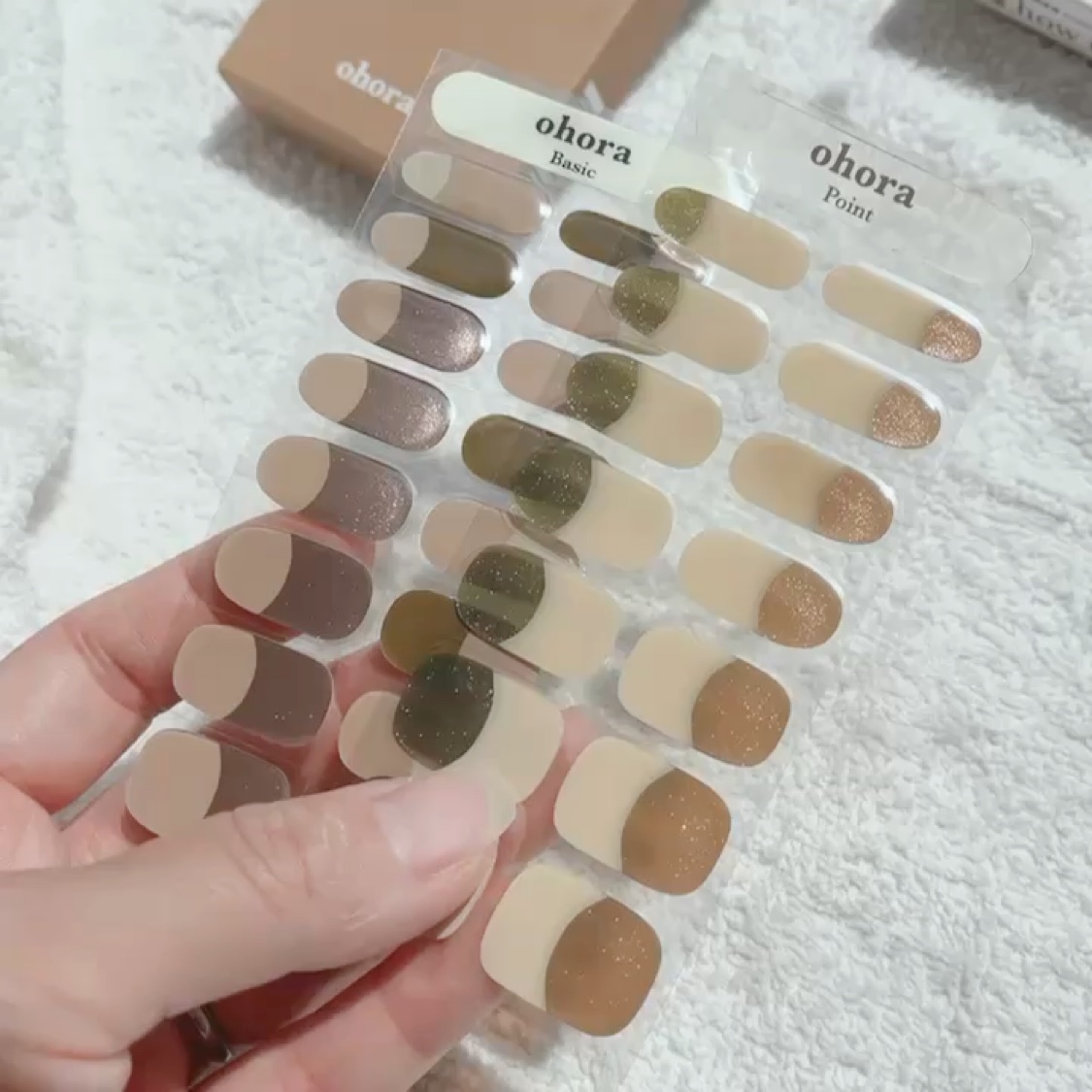 セミキュアジェルネイル（ハンド）/ohora/ネイルシールを使ったクチコミ（1枚目）