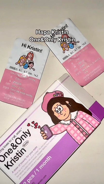One & Only Kristin/Hapa kristin/カラーコンタクトレンズを使ったクチコミ(1枚目)