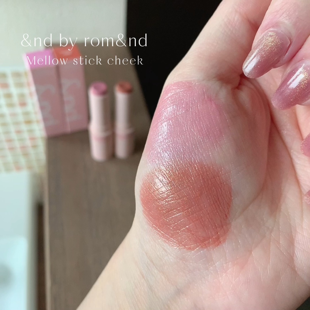 メロウスティックチーク /&nd by rom&nd/ジェル・クリームチークを使ったクチコミ（1枚目）