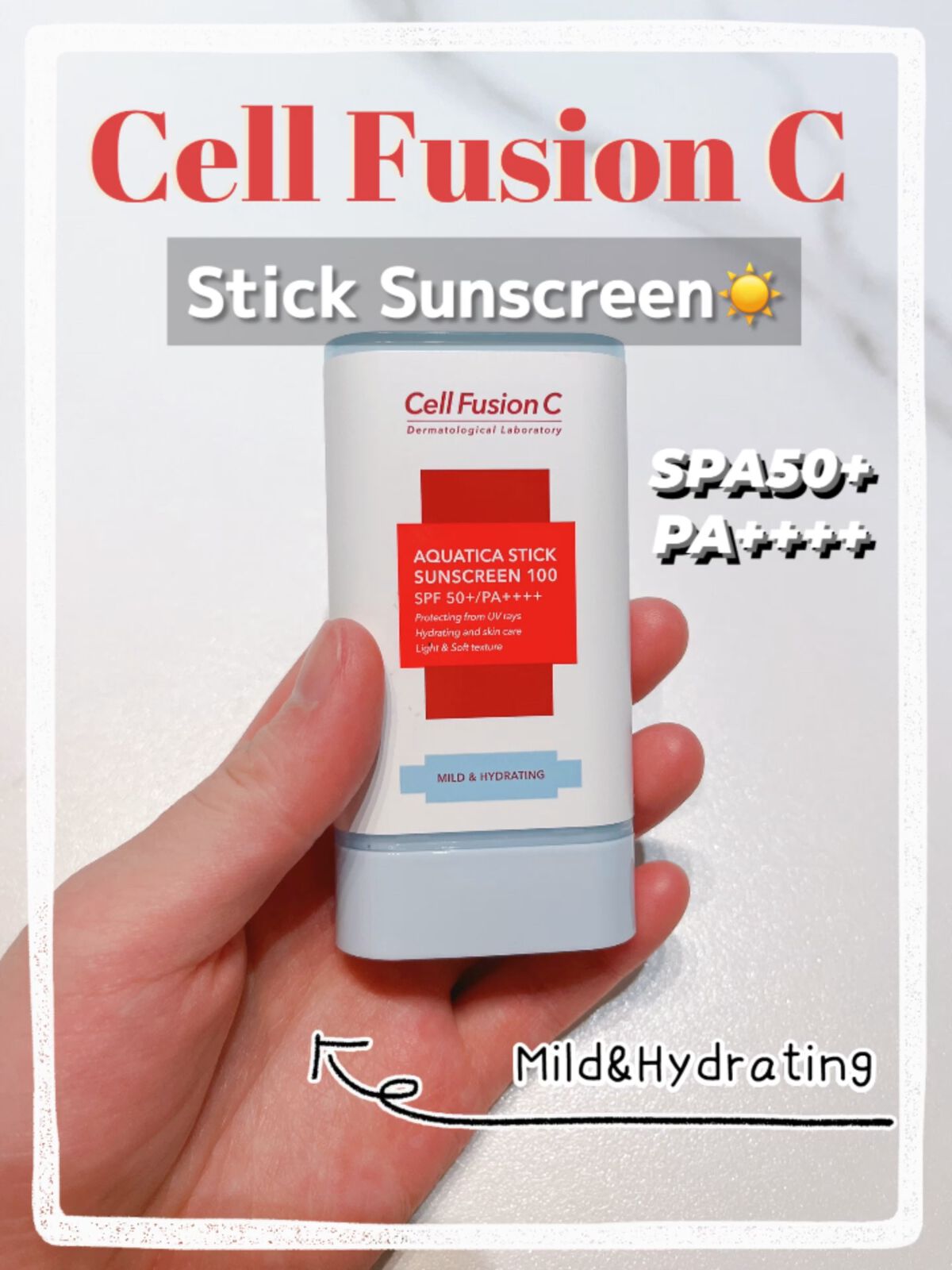 スティック サンスクリーン100/Cell Fusion C(セルフュージョンシー)/日焼け止めスティックを使ったクチコミ（1枚目）