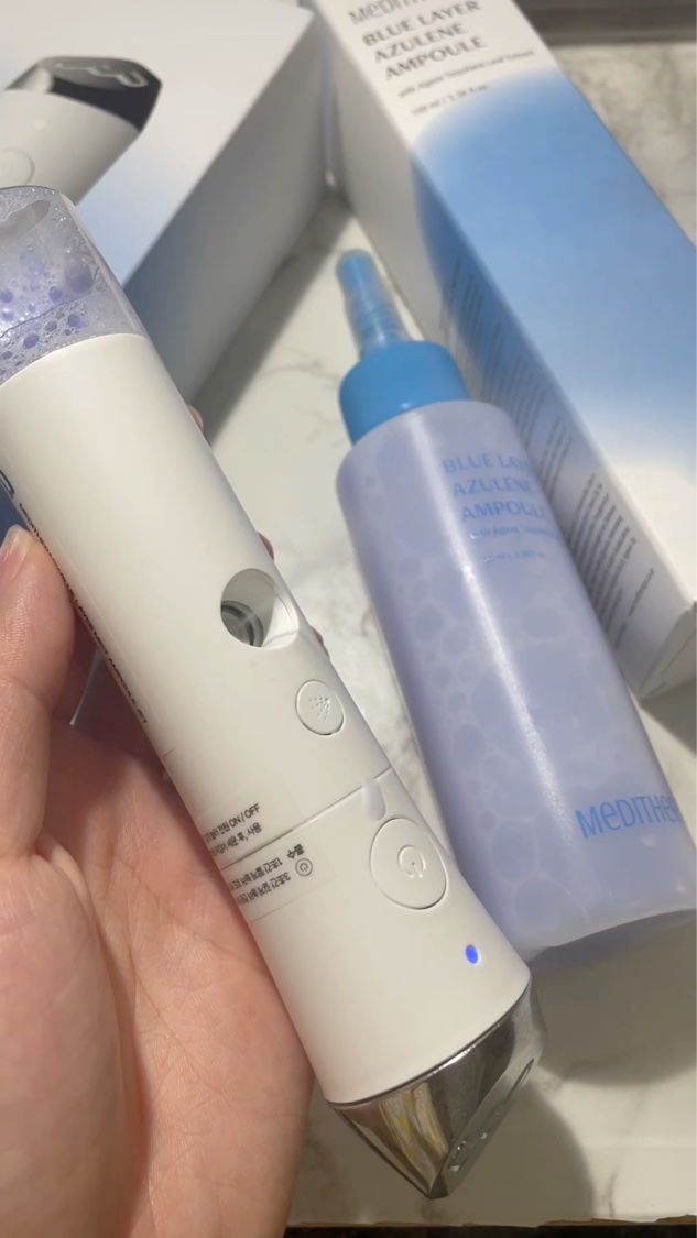 ブルーレイヤーダブルウォータークリーム/MEDITHERAPY/フェイスクリームを使ったクチコミ（3枚目）