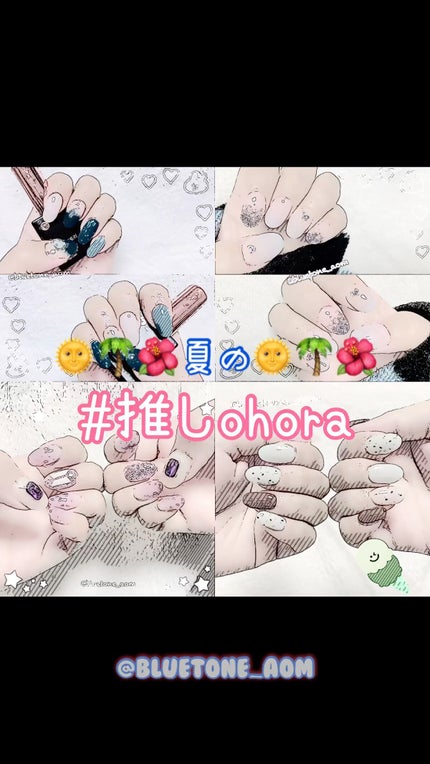 セミキュアジェルネイル(ハンド)/ohora/ネイルシールの人気ショート動画