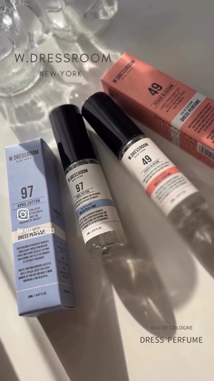 W.DRESSROOM / ダブルドレスルーム

ドレスパフューム（20ml）

✨現在累計販売量2.500万個、韓国NO.1
  ベスト&ステディーセラー、ファブリックミスト✨

✔️すぐに洗えない服や、カーテン、パブリックソファなど
　