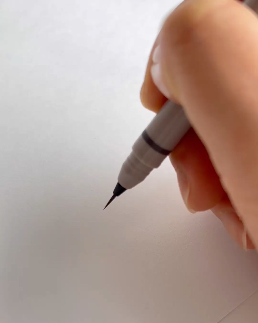 くれ竹 お化粧ふでぺん 眉毛用 毛筆極細/くれ竹 /リキッドアイブロウを使ったクチコミ（2枚目）