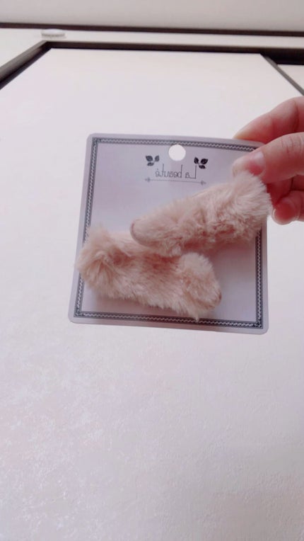 フェイクファーバナナクリップ/キャンドゥ/ヘアアクセサリーを使ったクチコミ(1枚目)