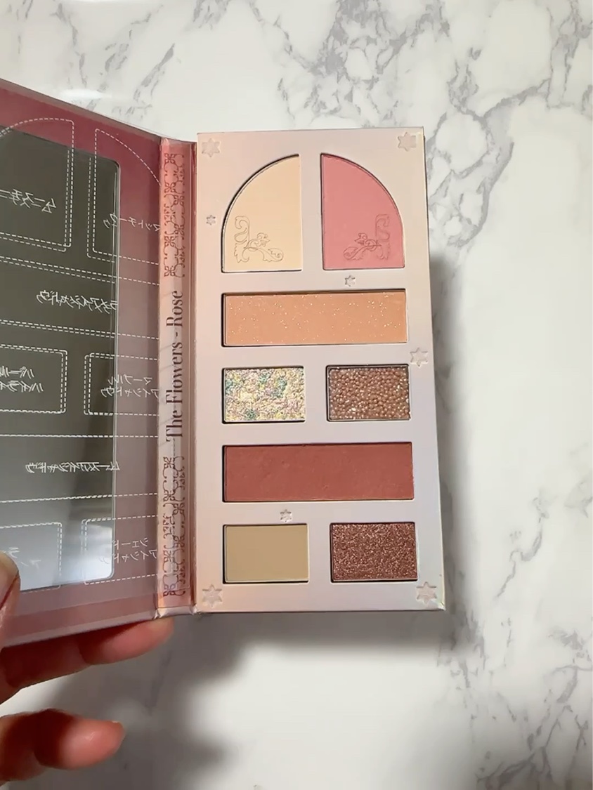 レディフラワーパレット 03 ローズ/MilleFée/マルチパレットを使ったクチコミ（2枚目）