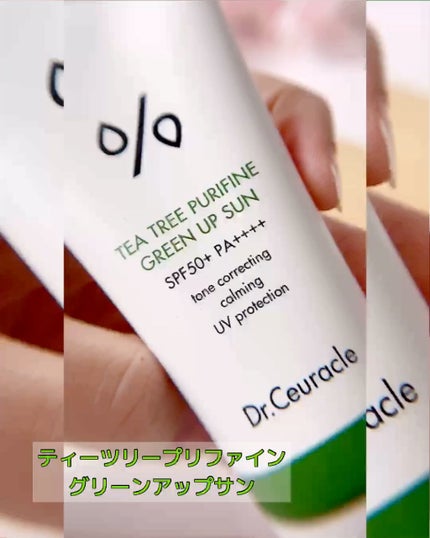 ティーツリーピュリファイングリーンアップサン/Dr.Ceuracle/日焼け止めミルクの人気ショート動画