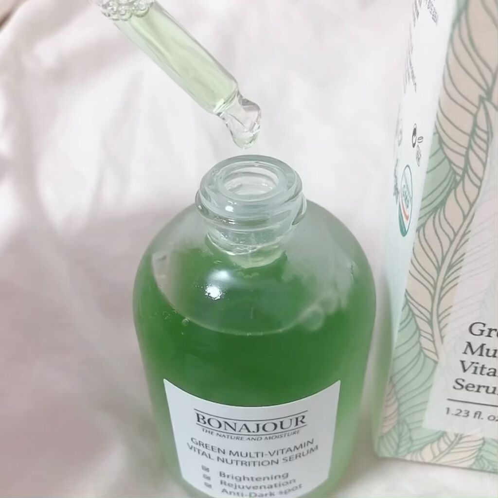 グリーンビタミンセラム/Bonajour/美容液の動画クチコミ5つ目