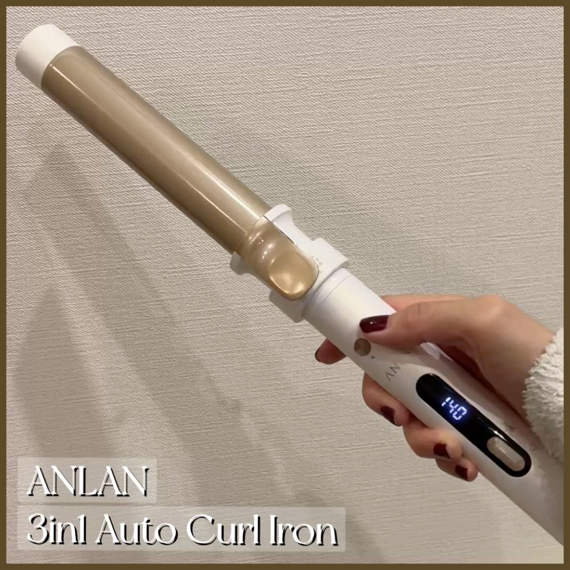 3in1 オートカールアイロン/ANLAN/カールアイロンの動画クチコミ1つ目