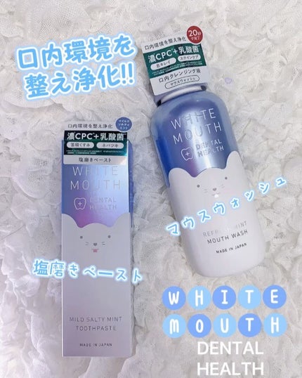 ホワイトマウス デンタルヘルス トゥースペースト マイルドソルティミント/ホワイトマウス/歯磨き粉を使ったクチコミ(1枚目)