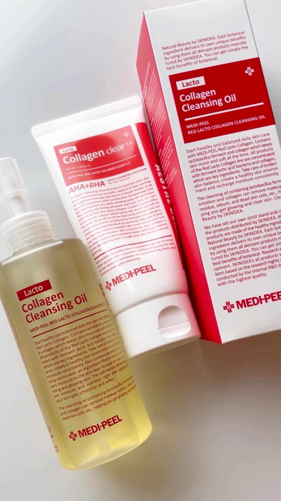 レッドラクトコラーゲンクレンジングオイル/MEDIPEEL/オイルクレンジングの人気ショート動画