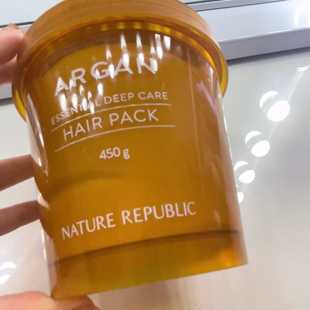 アルガンエッセンシャル ディープケアヘアパック/ネイチャーリパブリック/ヘアマスク・ヘアパックを使ったクチコミ（3枚目）