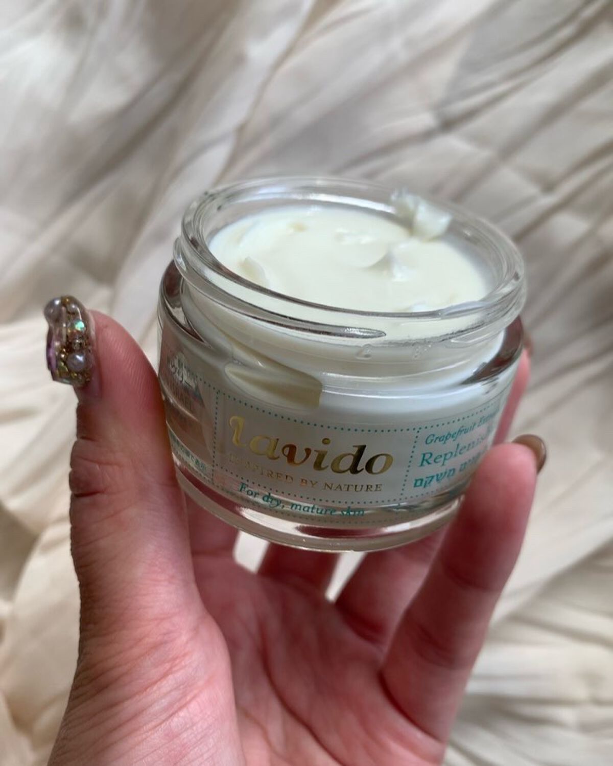 リプレニッシングクリーム/Lavido/フェイスクリームを使ったクチコミ（3枚目）