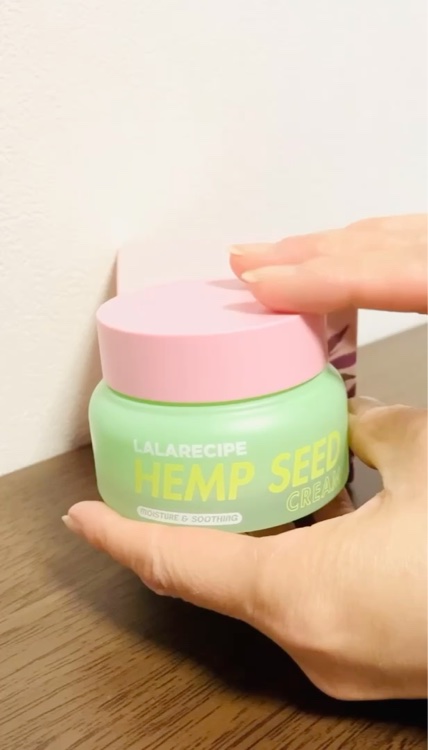 ヘンプシードクリーム/ララレシピ/フェイスクリームの動画クチコミ1つ目
