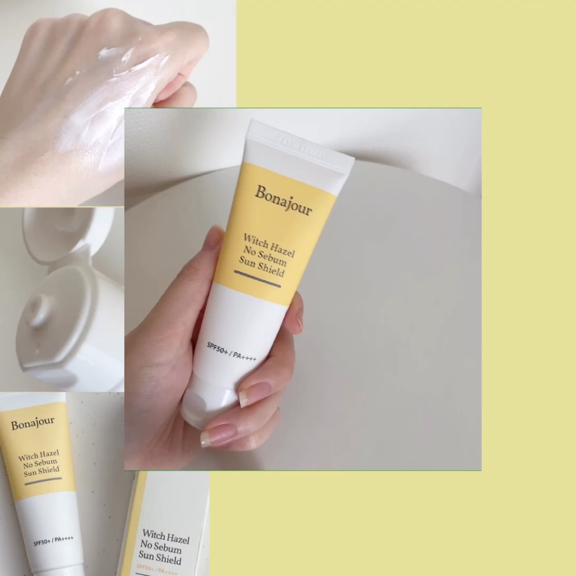ウィッチハーゼル ノーセバムサンクリーム/Bonajour/日焼け止めクリームの動画クチコミ1つ目