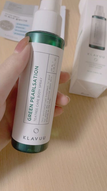 KLAVUU グリーンパールセ―ション ティーツリー ケアマスクのクチコミ「KLAVUU💚グリーンパールセ―ション ティーツリー  ボディスプレー

ニキビ跡や、肌荒れ防.....」（1枚目）