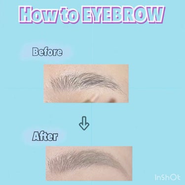 K-パレット ラスティングスリーウェイアイブロウ ペンシル(旧)のクチコミ「<<How to EYEBROW>>
毎日の眉毛の描き方をご紹介💄

☞とっても簡単な4Ste.....」（1枚目）