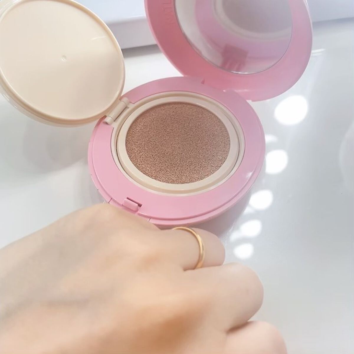 PROBIOエッセンスクッション/ネイチャーリパブリック/クッションファンデーションを使ったクチコミ（3枚目）