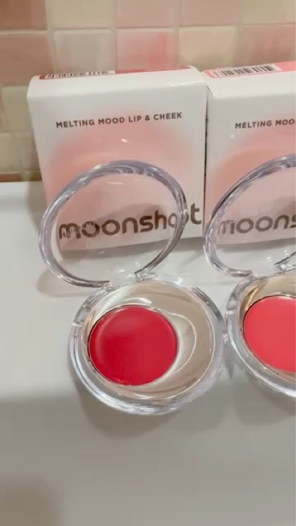 メルティングムードリップ&チーク/moonshot/ジェル・クリームチークを使ったクチコミ（2枚目）